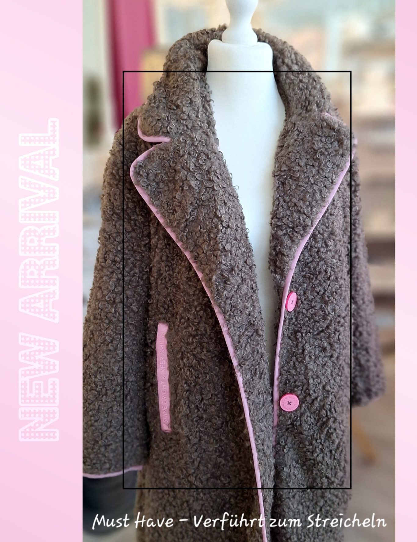 Dein Modegeschäft Oldenburg - Herbst Styles Zwillingsherz Teddymantel - Boutique Oldenburg
